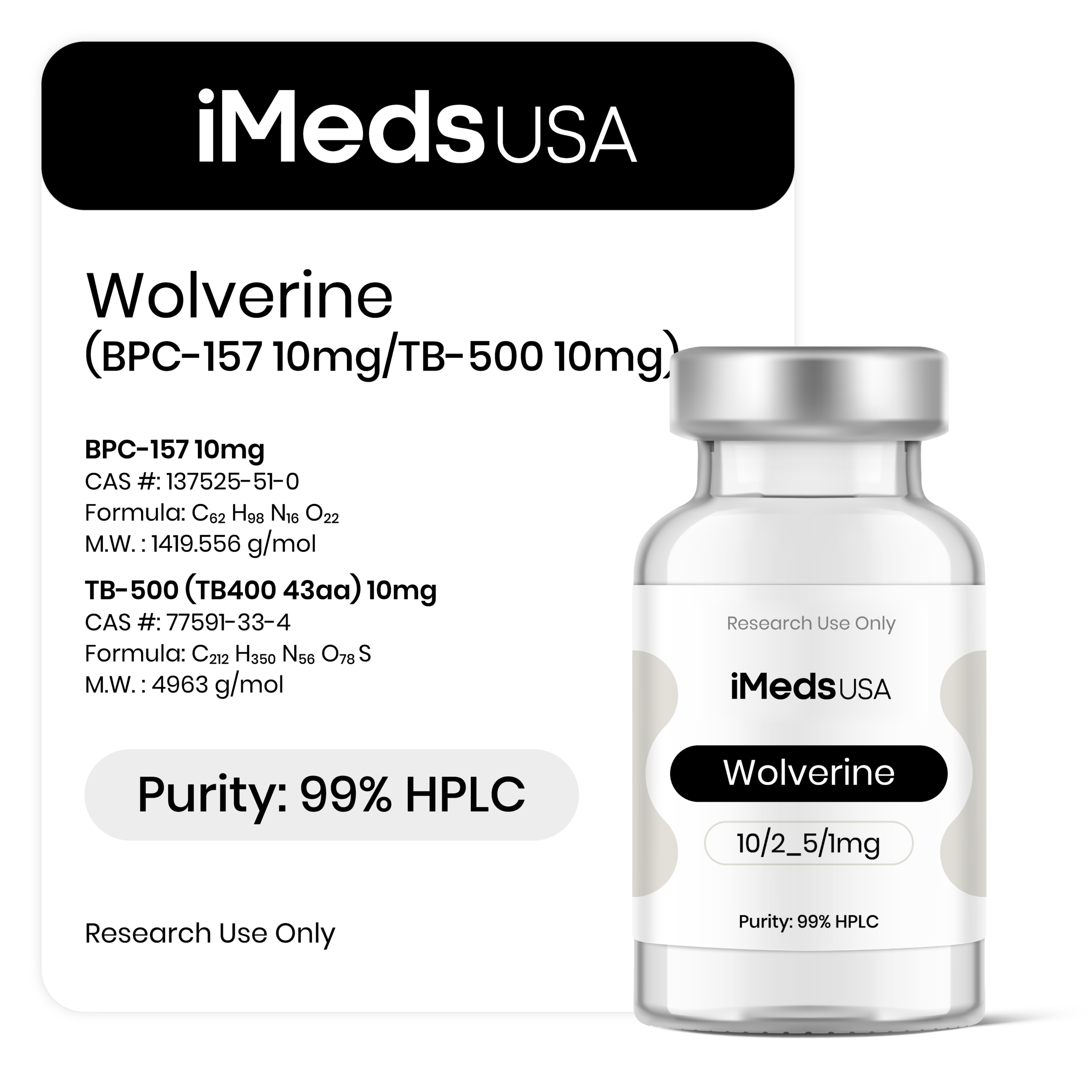Wolverine (BPC-157 10mg/TB-500 10mg)